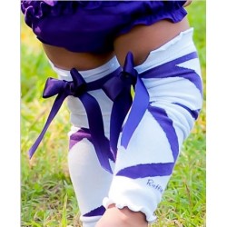 Adorable Grape Ballet Bow Leg Warmers